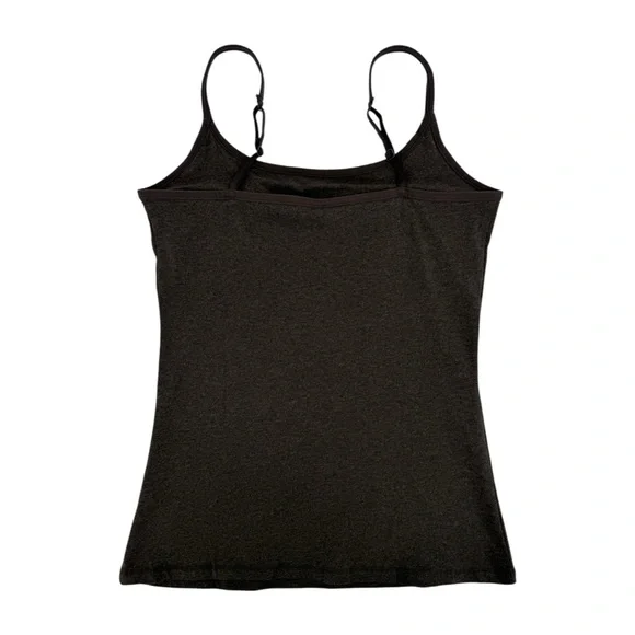 PACT Organic Cotton Everyday Shelf Bra Camisole Tank Top in Charcoal Gray Size M - Picture 4 of 8